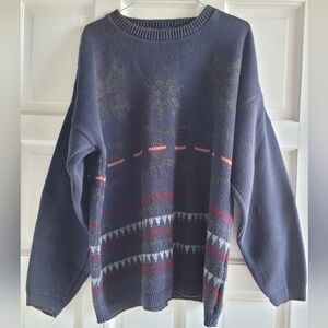 Blue Van Huesen Mens Sweater, Size Large